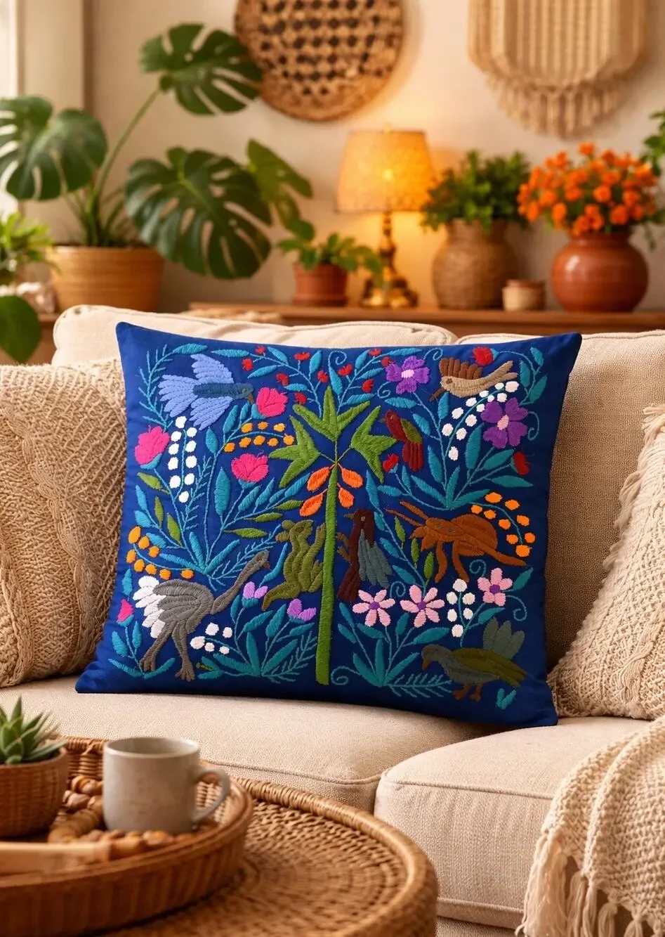 Handmade Whimsical Animal Pillow Cover